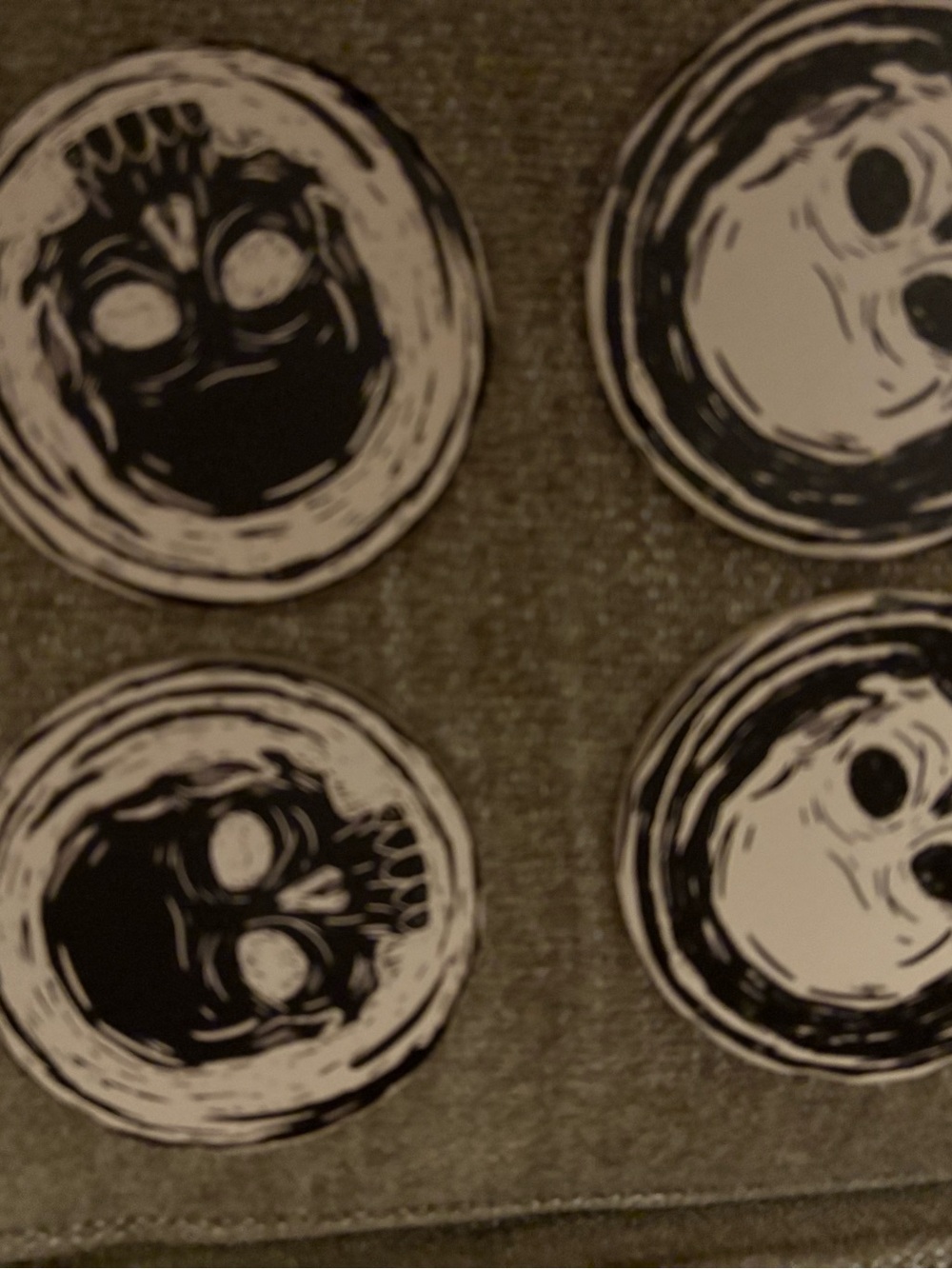 Halloween Skull coasters